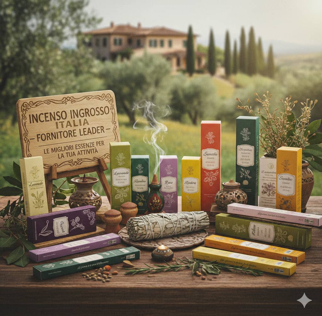 🌿 Vente en gros d'encens en Italie – Meilleur fournisseur d'encens en gros pour les commerces de détail
