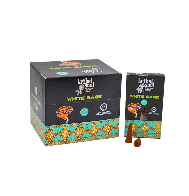 Soul tribal blanc sage encens de reflux de reflux