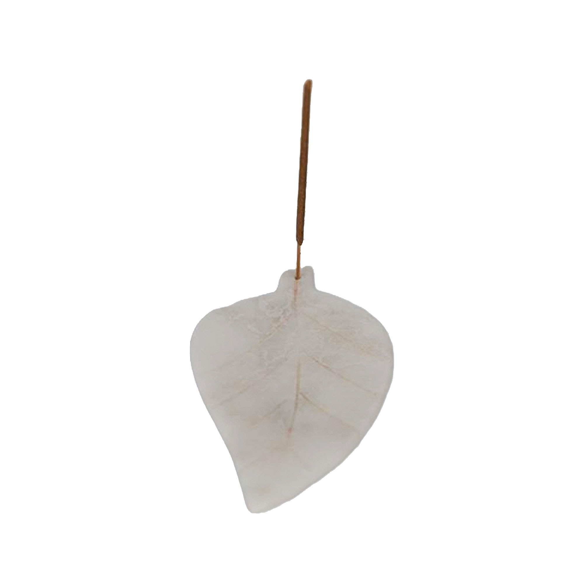 Posteur d'encens à feuilles onyx - 8x16cm
