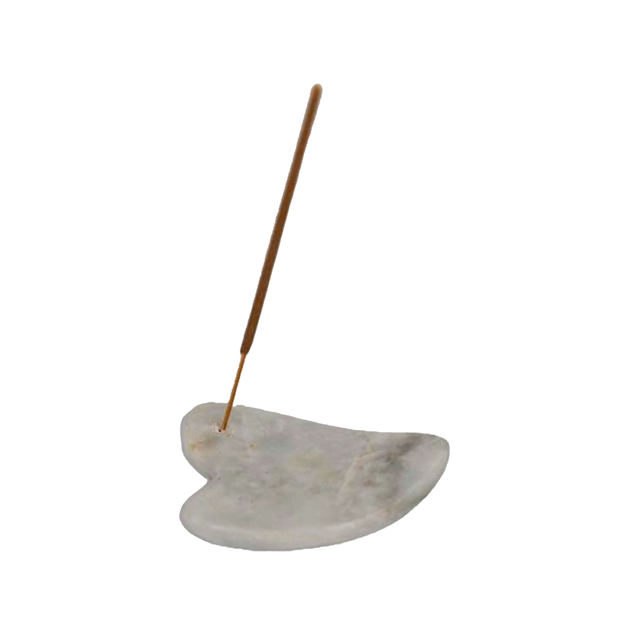 Holder d'encens du cœur Onyx - 6x6cm