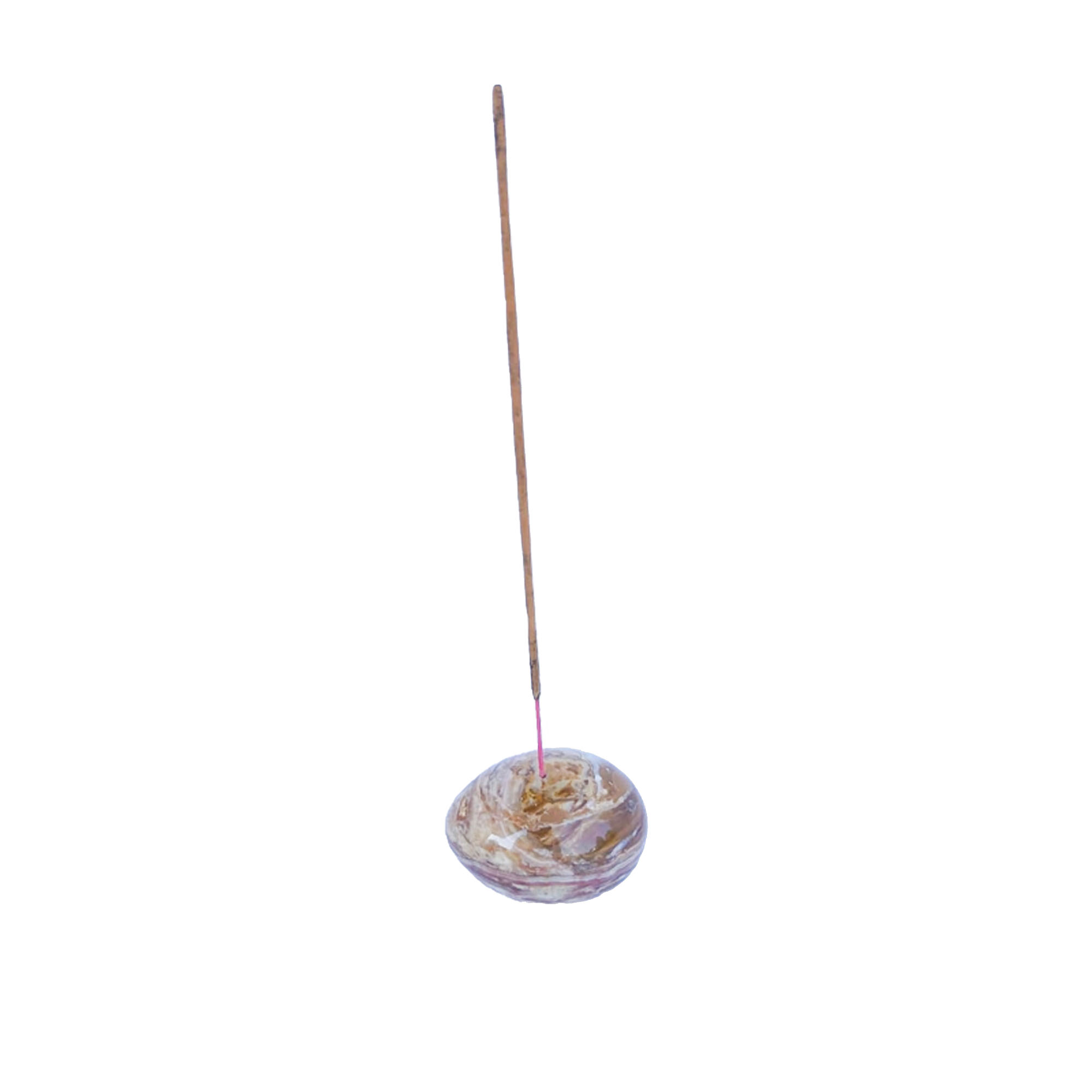 Porte-encens d'oeuf onyx - 6x4cm