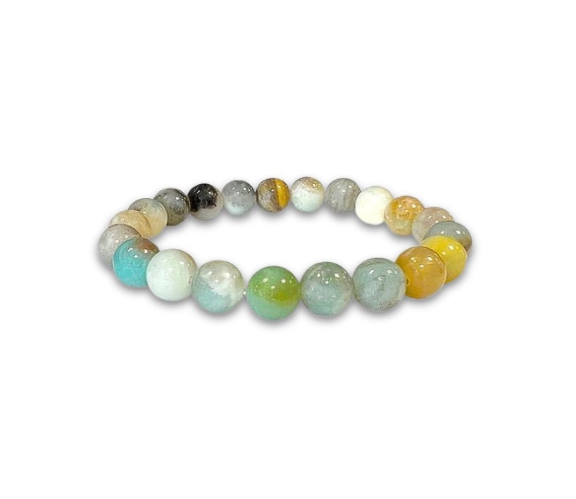 Bracelet multi-perles Amazonite - 8 mm