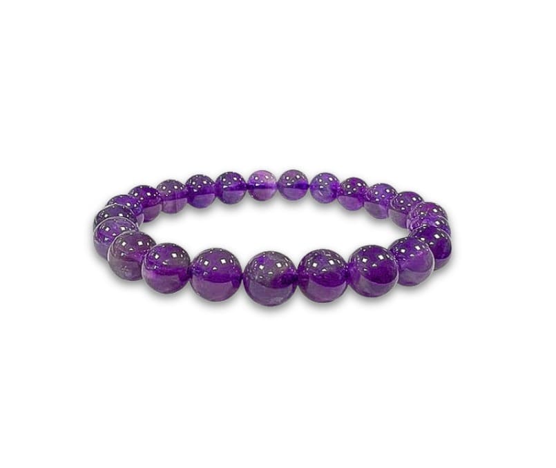 Perles de bracelet LAméthyste - 6 mm