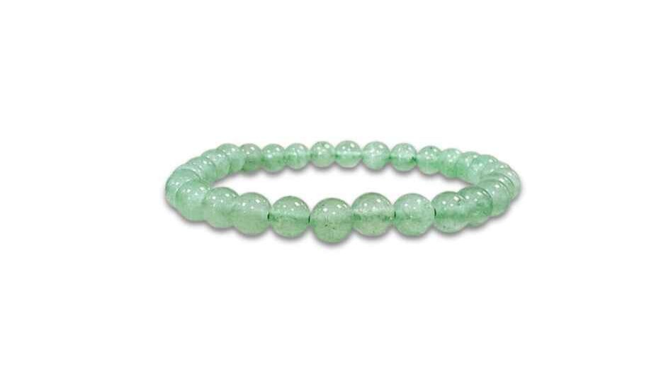 Perles de bracelet d'aventurine verte - 6 mm