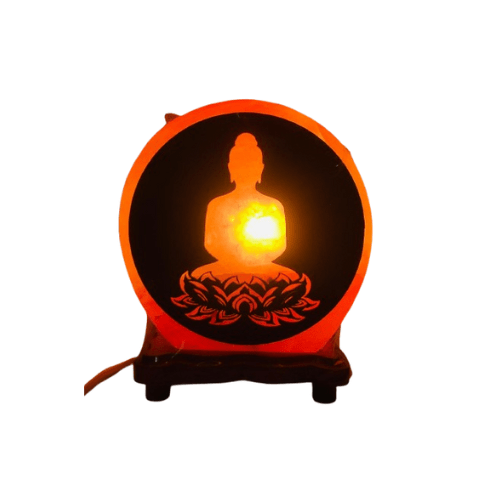 Lampe à sel de l'Himalaya Bouddha - 3kg