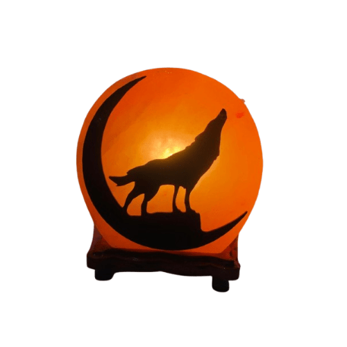 Lampe à sel de l'Himalaya Wolf - 3 kg