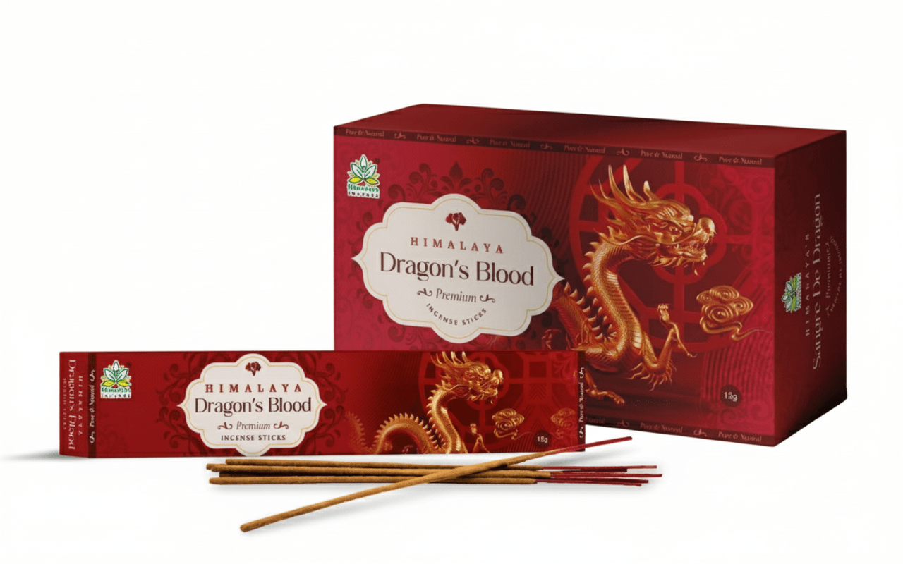 Bâton d'encens premium sang de dragon de l'Himalaya-15g