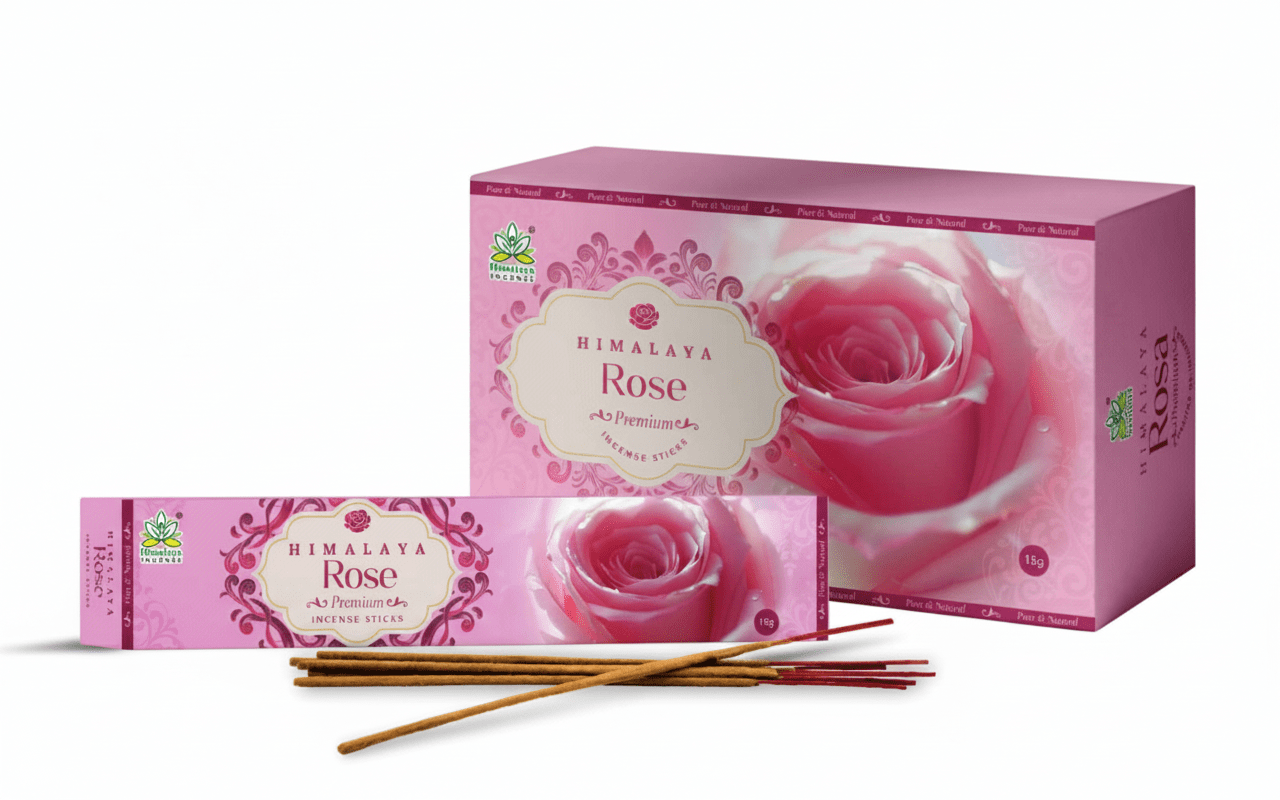 Bâton d'encens Premium Rose de l'Himalaya-15g