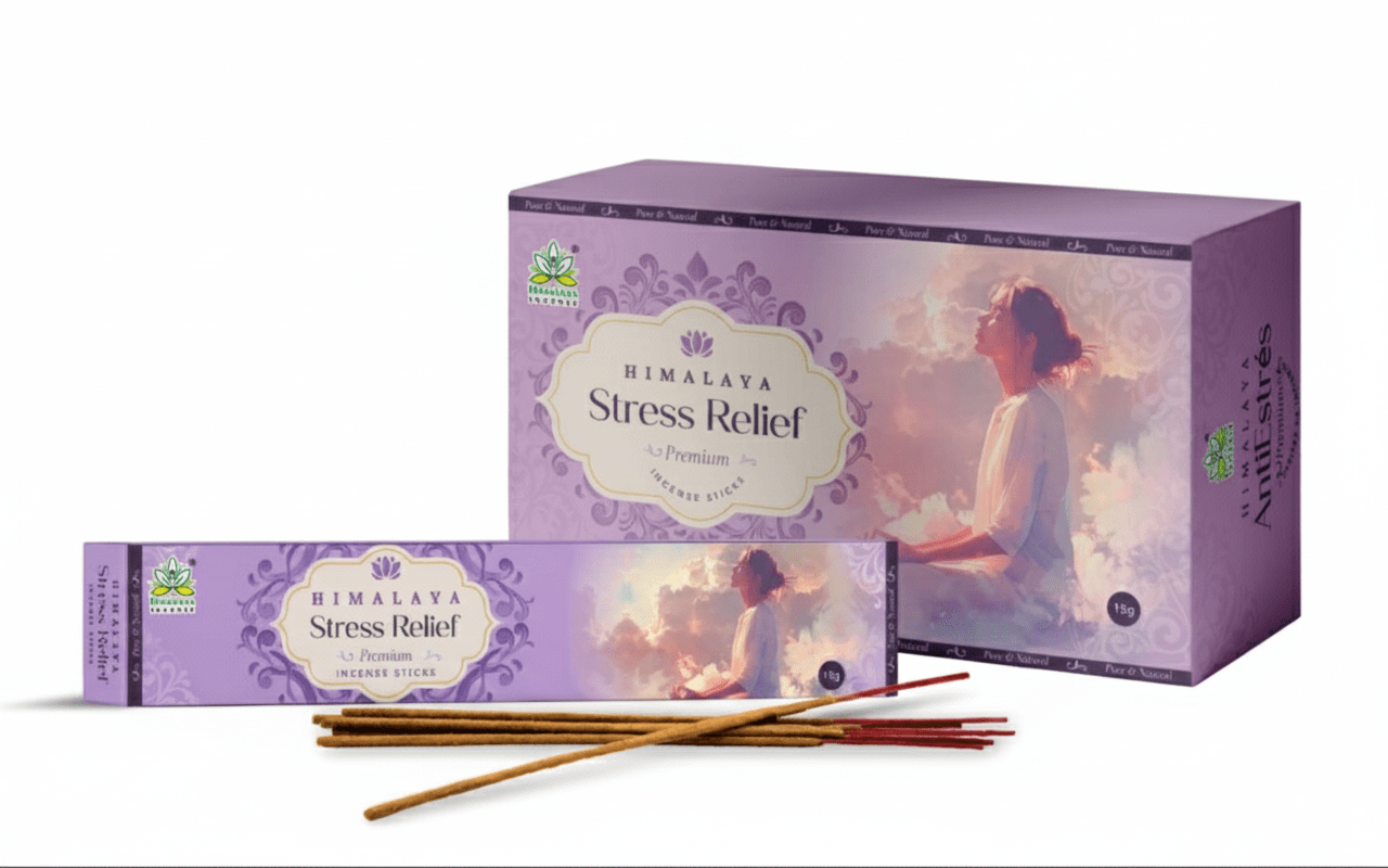 Bâton d'encens premium anti-stress Himalaya-15 g