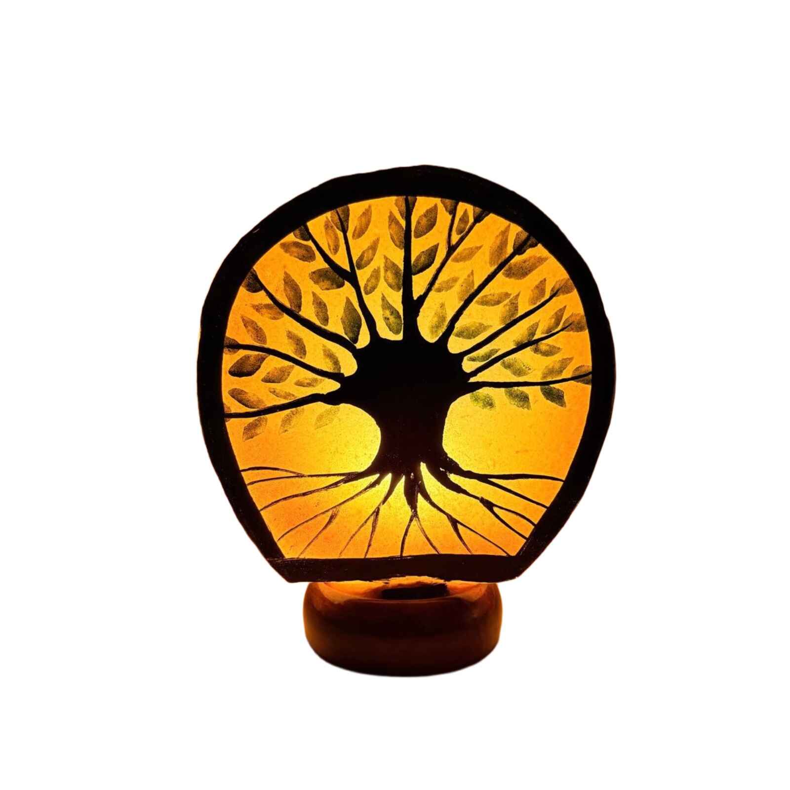 Lampe Arbre de Vie en Peau de Chameau